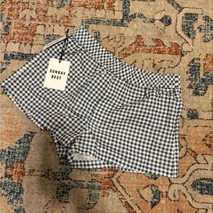 NWT Aritzia Sunday Best Gingham boxer short